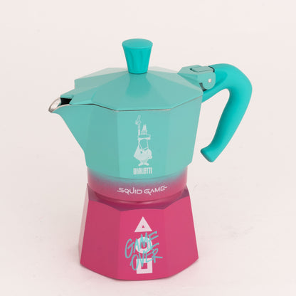 【成箱區】魷魚遊戲聯名 BIALETTI 經典摩卡壺3TZ 3杯份(6入)