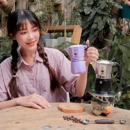 鑽石加壓摩卡壺2杯份-Bialetti Brikka 2tz 紫色