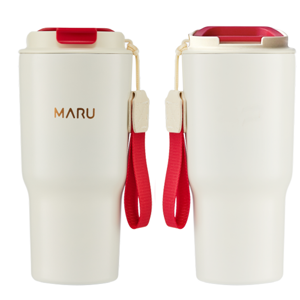 【送杯刷】MARU丸山製研 鈦瓷塗層保溫杯 Venti Go 600ml /2入組