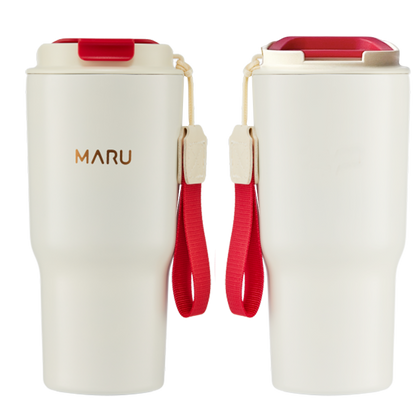 【送杯刷】MARU丸山製研 鈦瓷塗層保溫杯 Venti Go 600ml /2入組