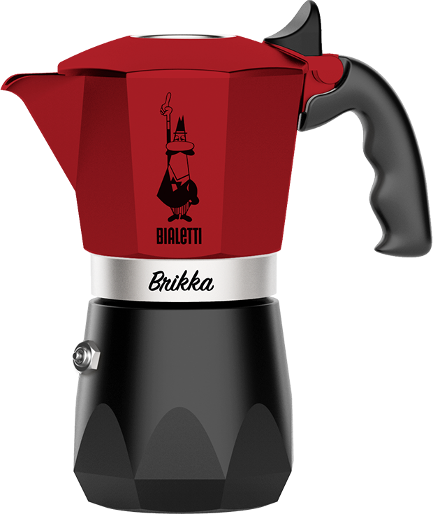 BIALETTI 鑽石加壓摩卡壺4杯份 紅黃可選