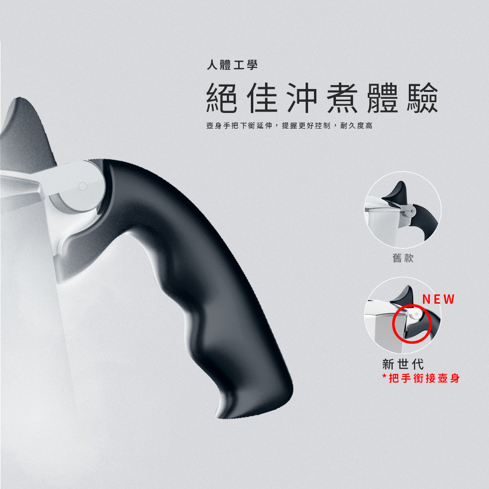 鑽石加壓摩卡壺新款把手