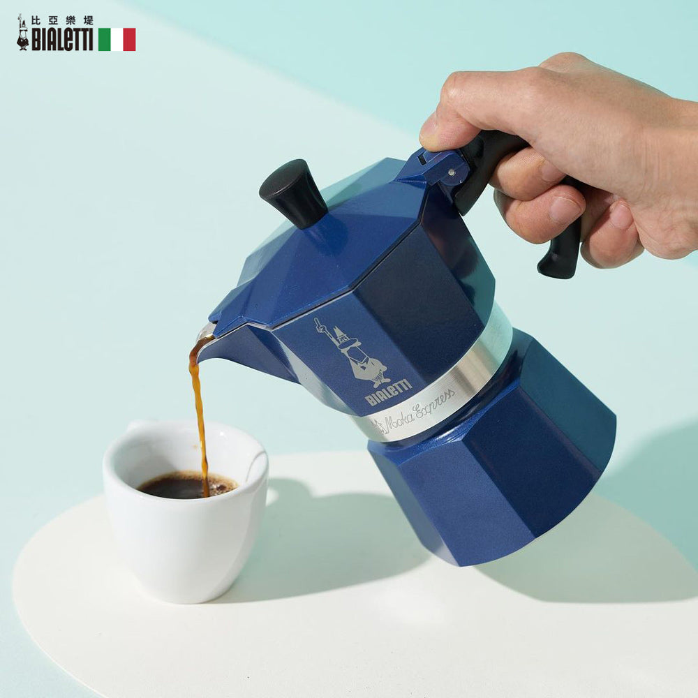 BIALETTI 經典摩卡壺3TZ-太平洋藍