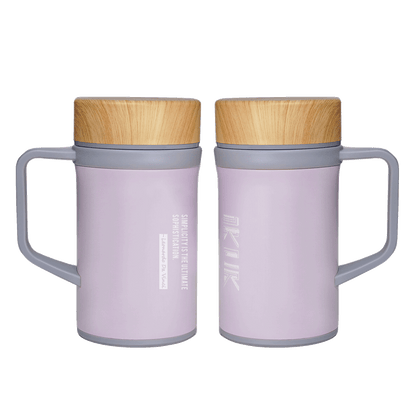 【雷刻】IKUK 艾可陶瓷保溫瓷芯手把杯500ml