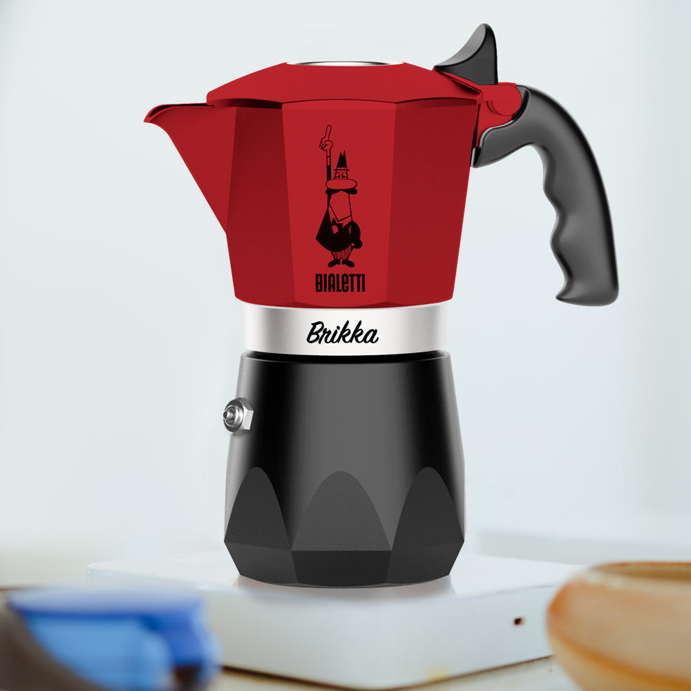 【成箱區】BIALETTI 鑽石加壓摩卡壺4杯份-日落紅(6入)