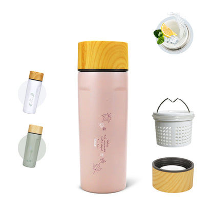 【泡茶杯款二入】瓷芯茗茶杯/濾茶器手把杯500ml 任選兩入一組