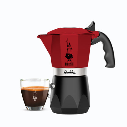 BIALETTI 鑽石加壓摩卡壺4杯份 紅黃可選