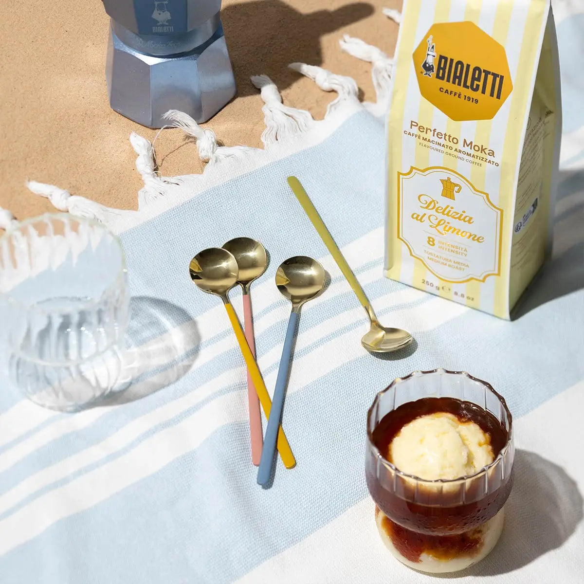 BIALETTI 義大利原裝進口 Delizia al Limone 檸檬風味摩卡壺專用咖啡粉 250g