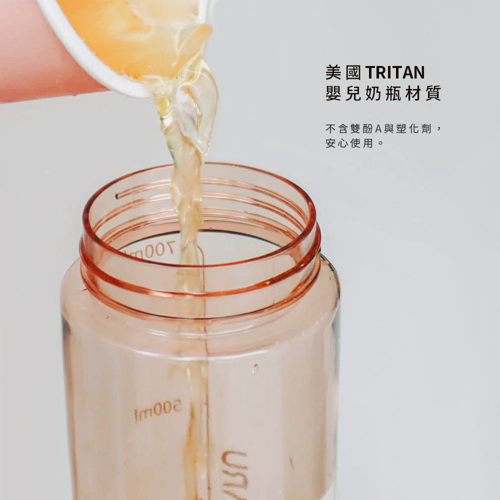 MARU 丸山製研 Tritan 吸管隨身水瓶 日系質感 × 750ml 大容量