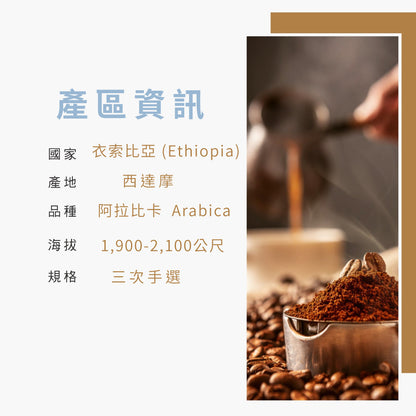 衣索比亞西達摩(中深焙)-225g半磅透氣閥包裝
