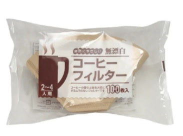 日本KANAE無漂白濾紙-100張入(扇形咖啡濾紙)