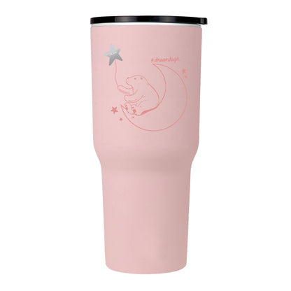 【雷刻】大容量真陶瓷保溫珍奶冰霸杯900ml/適用波霸珍珠