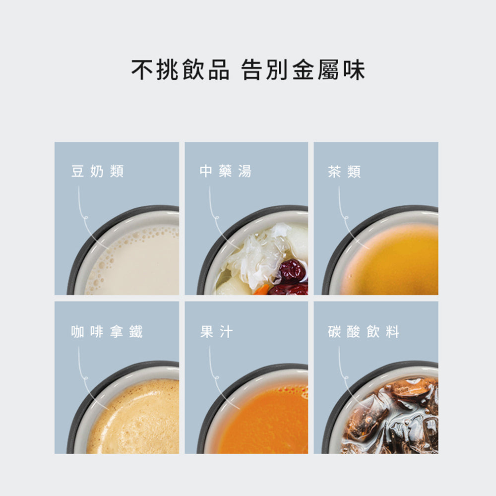 【成雙對杯】IKUK艾可陶瓷珍奶冰壩杯900ml 兩入一組 (適用波霸珍珠的環保杯)