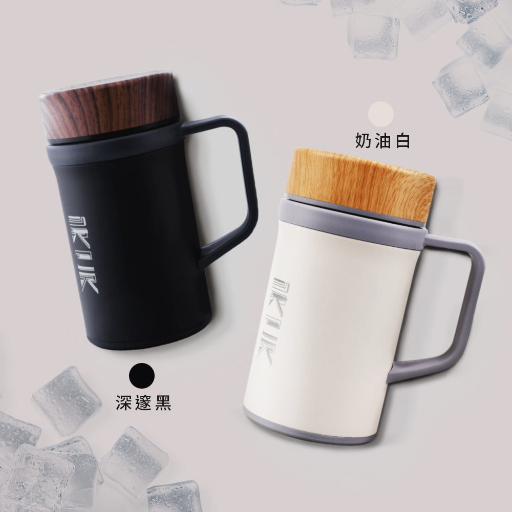 濾茶器手把杯500ml(內附專業全瓷濾茶器)-泡茶必備