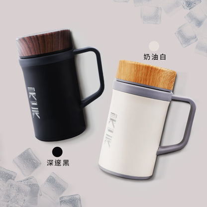 濾茶器手把杯500ml(內附專業全瓷濾茶器)-泡茶必備