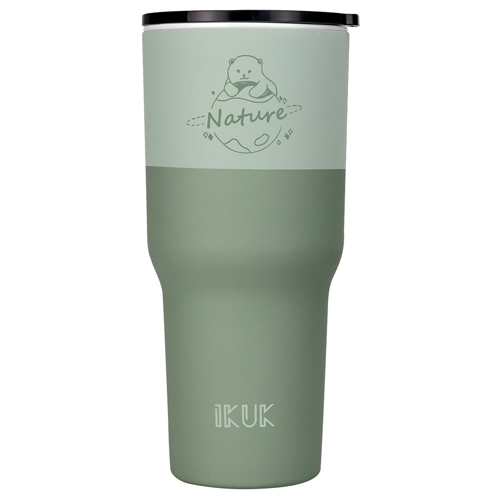 北極熊陶瓷珍奶冰壩杯900ml/適用波霸珍珠的環保杯