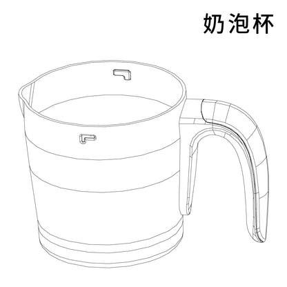 IK-MF0800 800ml分離式奶泡器零件-攪拌器/奶泡杯/上蓋